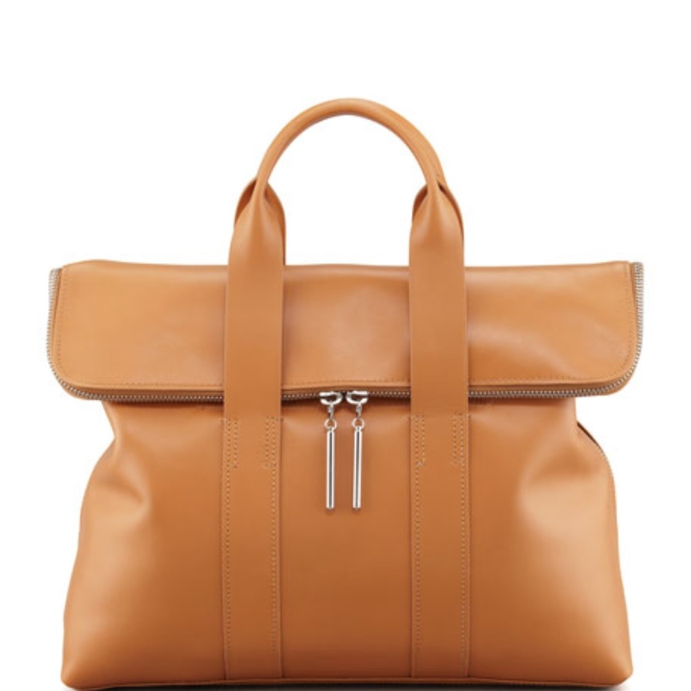 3.1 Phillip Lim 31 Hour Fold Over Camel Tote Bag